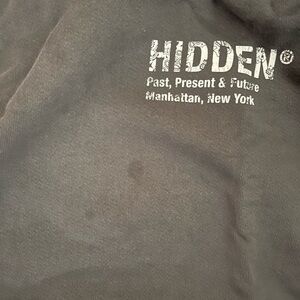 Hidden hoodie dark grey size medium men’s